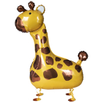 Walking Balloon Giraffe Foil  Balloon W24 Packaged 89 cm x 109 cm