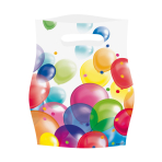 8 Party Bags Balloons Plastic 23.4 x 16.2 cm