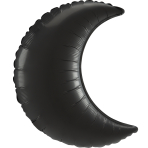 SuperShape Onyx Crescent Foil Balloon S40 Bulk 66 cm