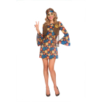 Adult Costume 60's Groovy Hippy Woman Size M