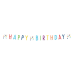 Letter Banner Confetti Birthday Paper 180 x 13,8 cm