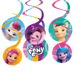 6 Swirl Decorations My Little Pony Paper