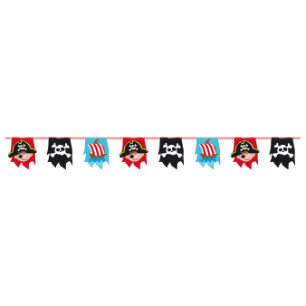 Pennant Banner Pirate Plastic 400 x 16 cm