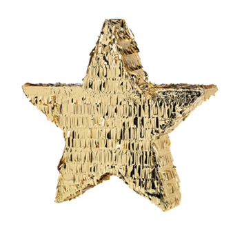 Pinata Star Gold Paper / Foil 46.9 x 45 x 8.2 cm Pinata Star Gold Paper / Foil 46.9 x 45 x 8.2 cm
