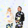 Confetti Cannon Multicolor Round Pastel Paper 28 cm