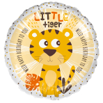 Standard -Little Tiger Birthday - ENG Foil Balloon RP40 Packaged 45 cm