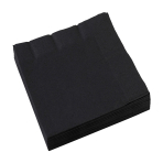 20 Napkins Black 33 x 33 cm