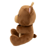 2-in-1 plush toy balloon weight brown bear with loop, 21cm, 170g
