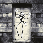 Jointed Cutout Nightmare Before Christmas Paper 124 cm