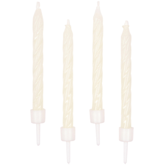 10 Spiral Candles Glow in the Dark Height 6.3 cm 10 Spiral Candles Glow in the Dark Height 6.3 cm