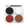 Aqua Kit Voodoo Doll (4 x Face Paint 3.5 g / 1 Brush)