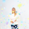 Confetti Cannon Multicolor Round Pastel Paper 60 cm