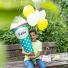 SuperShape School Cornet Personalizable Foil Balloon P35 Packaged 35 cm x 111 cm