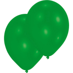 10 Latex Balloons Standard Green 27.5 cm / 11"