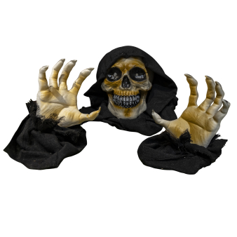 Animatronic Groundbreaker Reaper Head: 17 cm x 18 cm x 27 cm, Hands: 12 cm x 10 cm x 26 cm Animatronic Groundbreaker Reaper Head: 17 cm x 18 cm x 27 cm, Hands: 12 cm x 10 cm x 26 cm