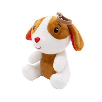 2-in-1 plush toy balloon weight dog with hook, 11cm, 90g 2-in-1 plush toy balloon weight dog with hook, 11cm, 90g