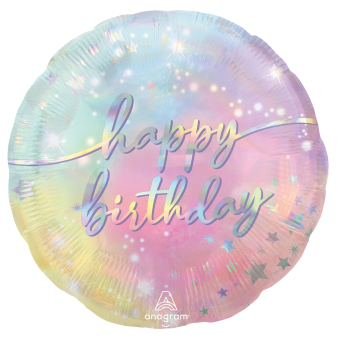 Standard Luminous Birthday Foil Balloon S40 Packaged 45 cm