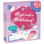 12 Flip napkins "Mädelsabend" 33x33cm, double-sided printed