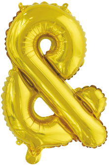 Mini Letter & Gold Foil Balloon N16 Packaged 38 cm x 26 cm