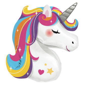 Large Shape Bright Rainbow Unicorn Foil Balloon H70 Packaged 70 cm x 78 cm Large Shape Bright Rainbow Unicorn Foil Balloon H70 Packaged 70 cm x 78 cm