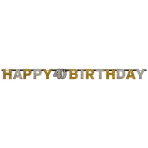 Letter Banner 40 Sparkling Celebration Gold Foil 213 x 16.2 cm