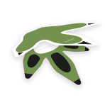 8 Placecards Happy Dinosaur Paper 8.5 x 9.8 cm