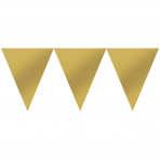 Pennant Banner Gold Paper 457 x 17.7 cm