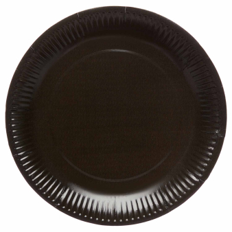 8 Plates Charcoal Round Paper 23cm 8 Plates Charcoal Round Paper 23cm