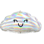 Standard Shape  Iridescent Cloud Foil Balloon S50 Packaged