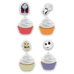 48 Cupcake Cases and Picks Nightmare Before Christmas Paper