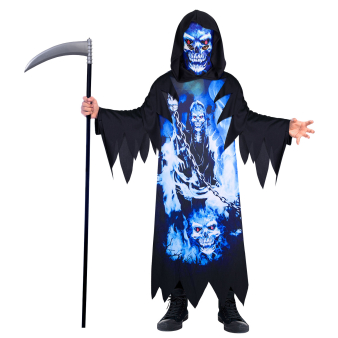 Child Costume Sustainable Neon Reaper Age 6-8 Years Child Costume Sustainable Neon Reaper Age 6-8 Years
