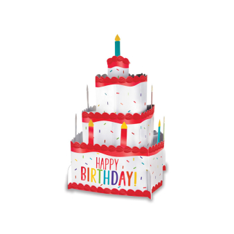 Table Centerpiece Birthday Accessories Rainbow Paper Height 25,4 cm