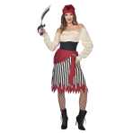 Womens Costume Notorious Pirate lady Small