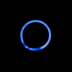 Glow Bracelet Blue Plastic 20 cm