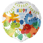 Standard Dino Jungle Foil Balloon C40 Packaged 43 cm