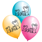 6 Latex Balloons Peppa Pig