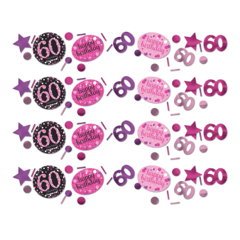 Confetti 60 Sparkling Celebration Pink Foil / Paper 34 g Confetti 60 Sparkling Celebration Pink Foil / Paper 34 g