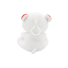 2-in-1 plush toy balloon weight polar bear with hook, 11cm, 90g