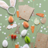 Photo Booth Kit Easter Bunny Paper / Wood 10 Pieces 28.5 x 14.7 cm