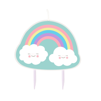 Character Candle Rainbow & Cloud Height 8.5 cm Character Candle Rainbow & Cloud Height 8.5 cm