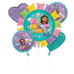 Bouquet Gabby's Dollhouse Foil Balloon P76 packaged