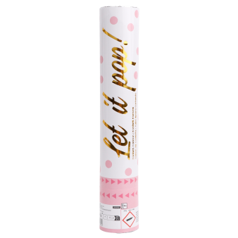 Confetti Cannon Pink Round Paper 28 cm Confetti Cannon Pink Round Paper 28 cm