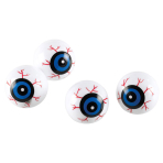 6 Eyeballs Halloween Kids Plastic 3 x 3 x 3 cm