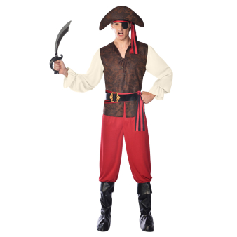 Mens Costume High Seas Pirate
