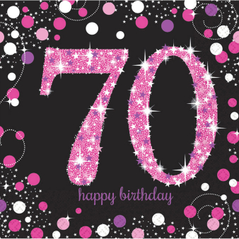 16 Napkin Pink Celebration 70 33 x 33 cm
