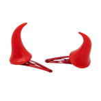 Costume Accessory Clip-On Mini Devil Horns Red