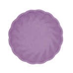 6 Plates Vert Decor Round Dark Purple 22.9 cm