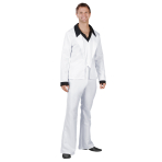 Adult Costume Disco Suit White Size S
