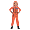 Child Costume Space Suit Orange 4-6 Years