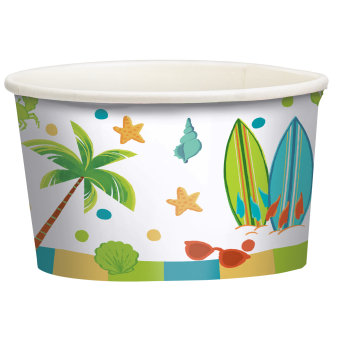 8 Ice Bowls Surf Party Paper 270 ml 8 Ice Bowls Surf Party Paper 270 ml